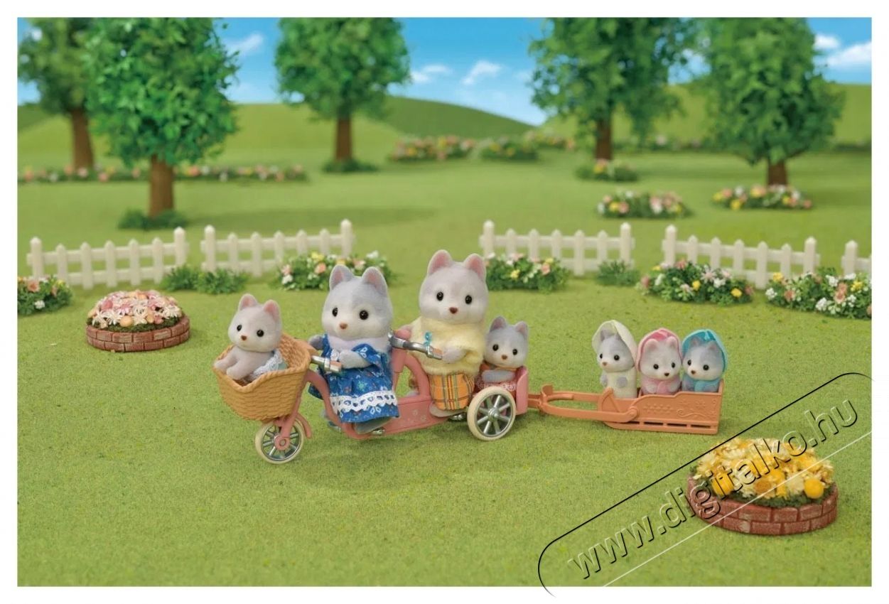 Sylvanian Families Husky csal&aacute;d h&aacute;rmas ikrekkel H&aacute;ztart&aacute;s / Otthon / K&uuml;lt&eacute;r - J&aacute;t&eacute;k / Sport - J&aacute;t&eacute;kfigura - 532276
