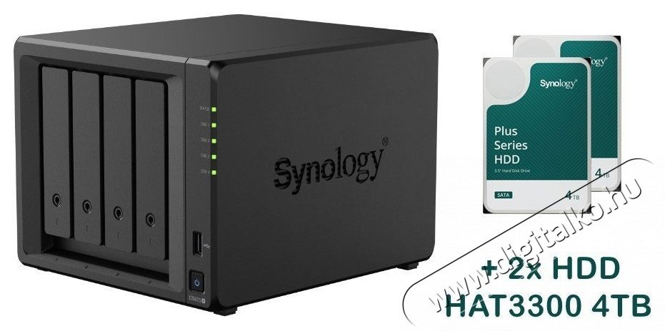 Synology DS925+ 2x HAT3300-4T (8TB) NAS Iroda &eacute;s sz&aacute;m&iacute;t&aacute;stechnika - Adatt&aacute;rol&oacute; / merevlemez - Kieg&eacute;sz&iacute;tő - 532698