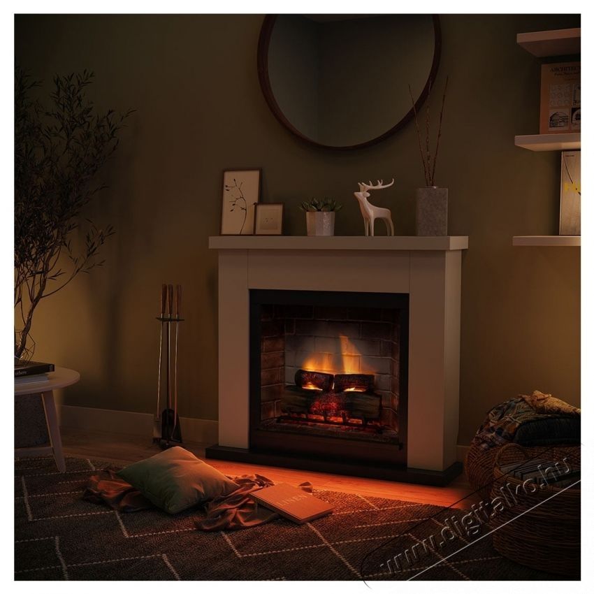 Tagu Frode Light Beige kandall&oacute; PowerFlame 2 elektromos tűzhellyel, FM461BE1-E621EU H&aacute;ztart&aacute;s / Otthon / K&uuml;lt&eacute;r - Fűt&eacute;s - Kandall&oacute; - 537398