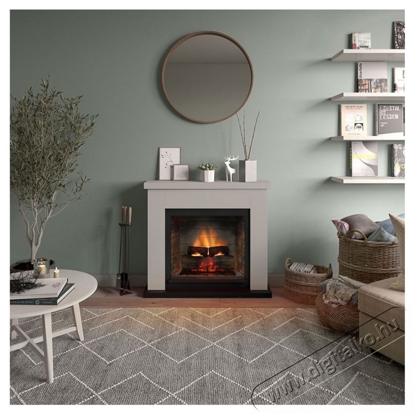 Tagu Frode Light Beige kandall&oacute; PowerFlame 2 elektromos tűzhellyel, FM461BE1-E621EU H&aacute;ztart&aacute;s / Otthon / K&uuml;lt&eacute;r - Fűt&eacute;s - Kandall&oacute; - 537398