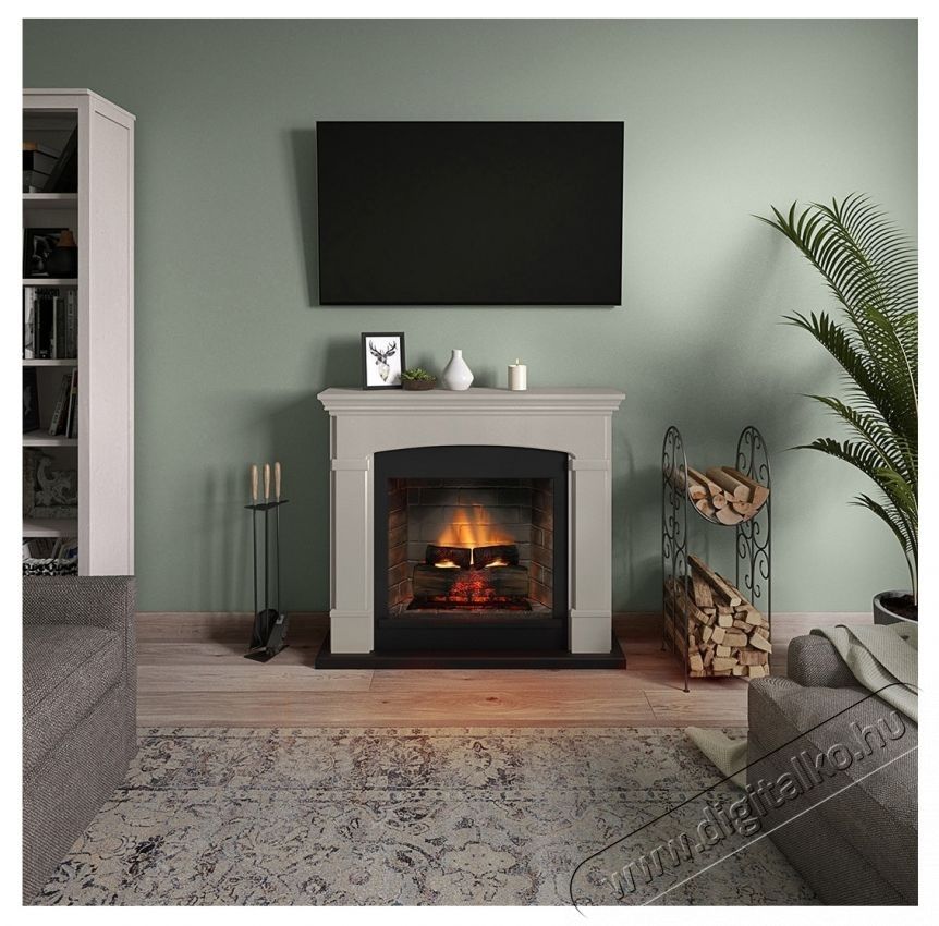 Tagu Helmi Light Beige kandall&oacute; PowerFlame 2 elektromos tűzhellyel, FM463BE1-E621EU H&aacute;ztart&aacute;s / Otthon / K&uuml;lt&eacute;r - Fűt&eacute;s - Kandall&oacute; - 537397