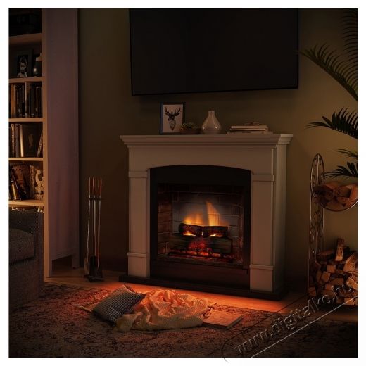 Tagu Helmi Pure White kandall&oacute; PowerFlame 2 elektromos tűzhellyel, FM463WH1-E621EU H&aacute;ztart&aacute;s / Otthon / K&uuml;lt&eacute;r - Fűt&eacute;s - Kandall&oacute; - 537395