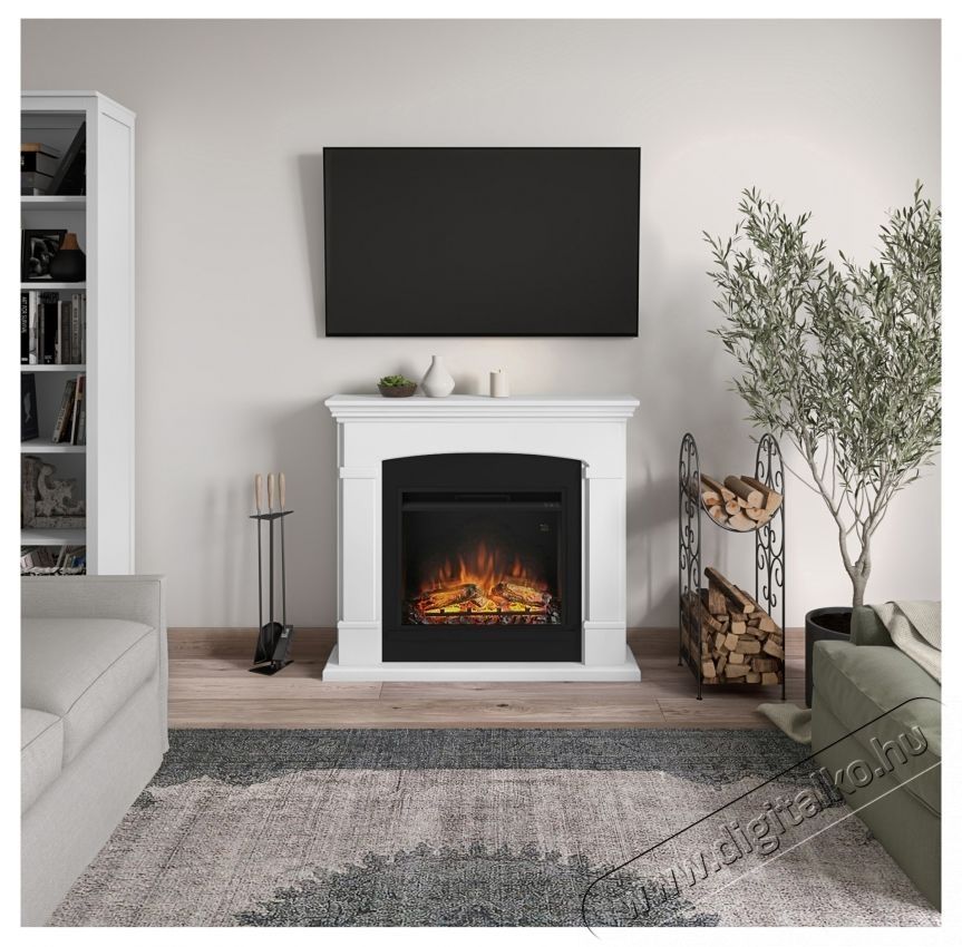 Tagu Helmi tiszta feh&eacute;r kandall&oacute; PowerFlame elektromos kandall&oacute;val, 23 h&uuml;velykes, FM463-WH1-23PF1A H&aacute;ztart&aacute;s / Otthon / K&uuml;lt&eacute;r - Fűt&eacute;s - Kandall&oacute; - 537412