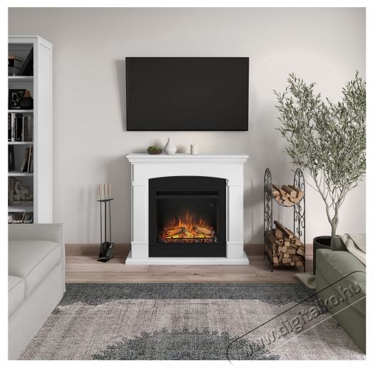 Tagu Helmi tiszta feh&eacute;r kandall&oacute; PowerFlame elektromos kandall&oacute;val, 23 h&uuml;velykes, FM463-WH1-23PF1A H&aacute;ztart&aacute;s / Otthon / K&uuml;lt&eacute;r - Fűt&eacute;s - Kandall&oacute; - 537412