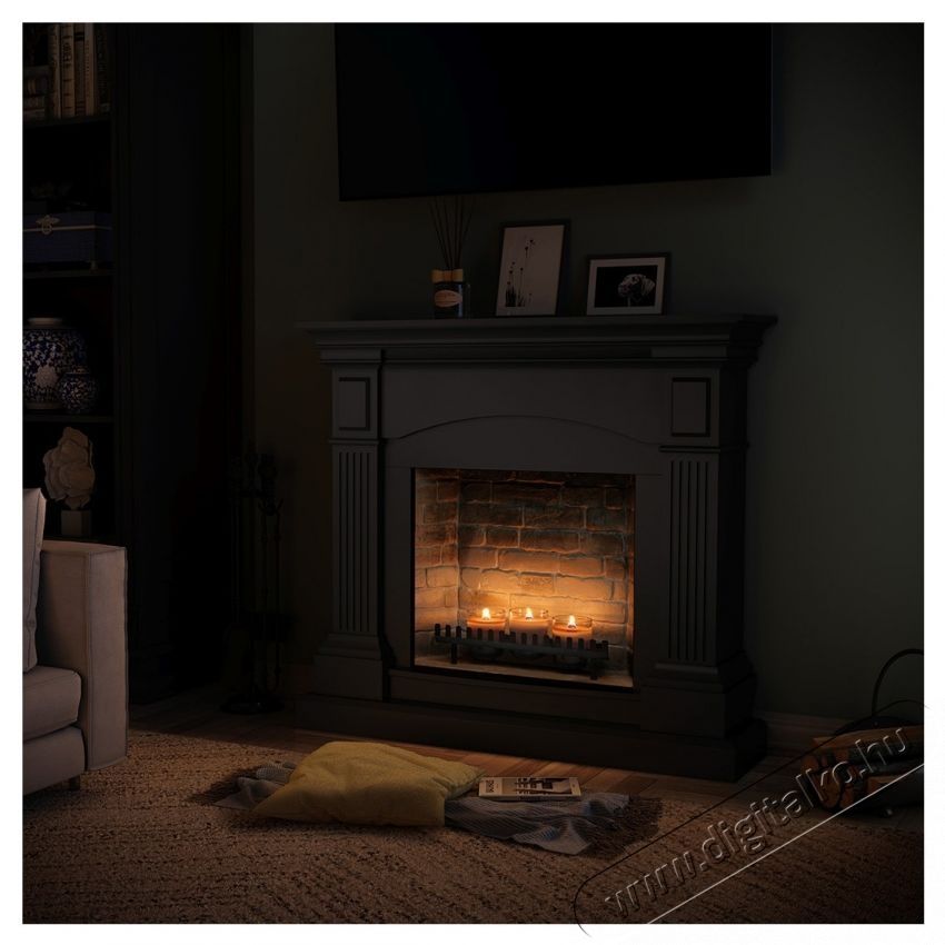 Tagu Magna Deep Black Zenflame kandall&oacute; (gyerty&aacute;kkal), FM464BL1-D611 H&aacute;ztart&aacute;s / Otthon / K&uuml;lt&eacute;r - Fűt&eacute;s - Kandall&oacute; - 537401