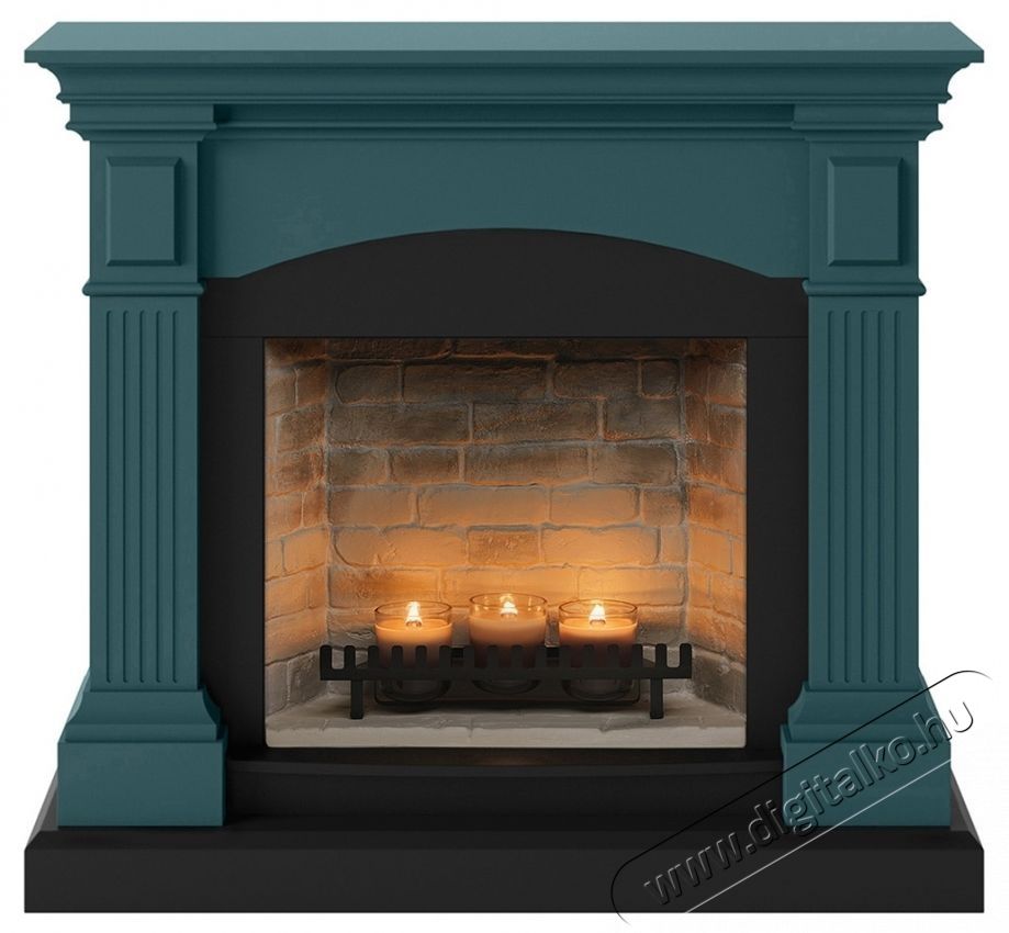 Tagu Magna Soft Turquoise Zenflame kandall&oacute; (gyerty&aacute;kkal), FM464TU1-D611 H&aacute;ztart&aacute;s / Otthon / K&uuml;lt&eacute;r - Fűt&eacute;s - Kandall&oacute; - 537400