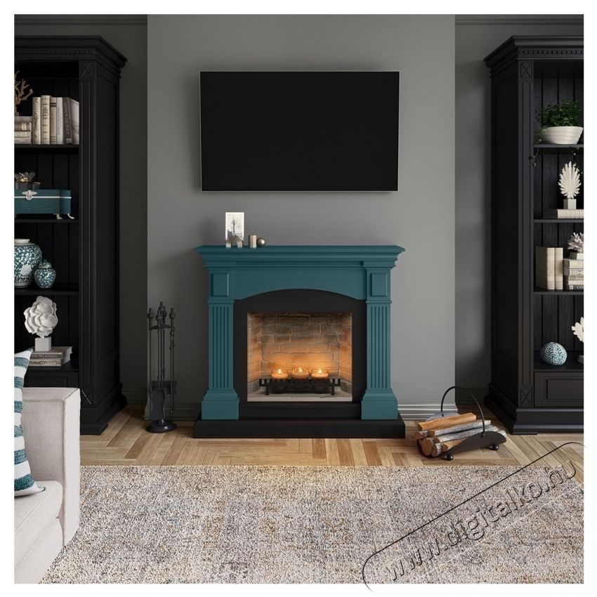 Tagu Magna Soft Turquoise Zenflame kandall&oacute; (gyerty&aacute;kkal), FM464TU1-D611 H&aacute;ztart&aacute;s / Otthon / K&uuml;lt&eacute;r - Fűt&eacute;s - Kandall&oacute; - 537400