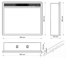 Tagu Powerflame Be&eacute;p&iacute;thető elektromos kandall&oacute;, 23 H&aacute;ztart&aacute;s / Otthon / K&uuml;lt&eacute;r - Fűt&eacute;s - Kandall&oacute; - 537419