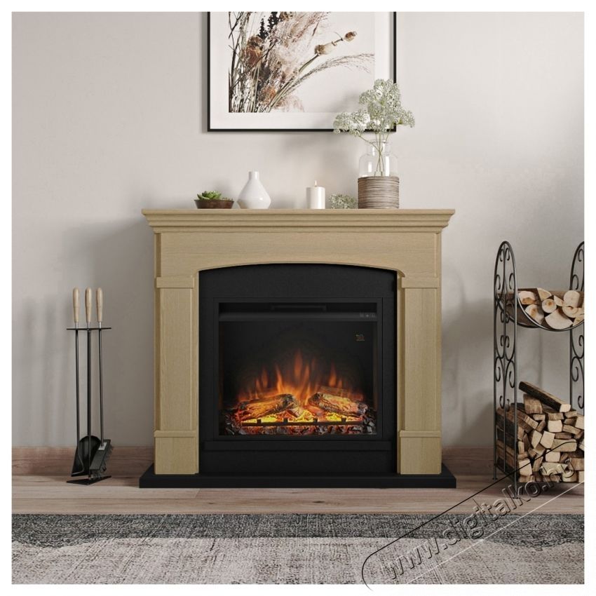 Tagu Powerflame Helmi Elektromos kandall&oacute; tűzt&eacute;rrel, 23 , Term&eacute;szetes t&ouml;lgy H&aacute;ztart&aacute;s / Otthon / K&uuml;lt&eacute;r - Fűt&eacute;s - Kandall&oacute; - 537410