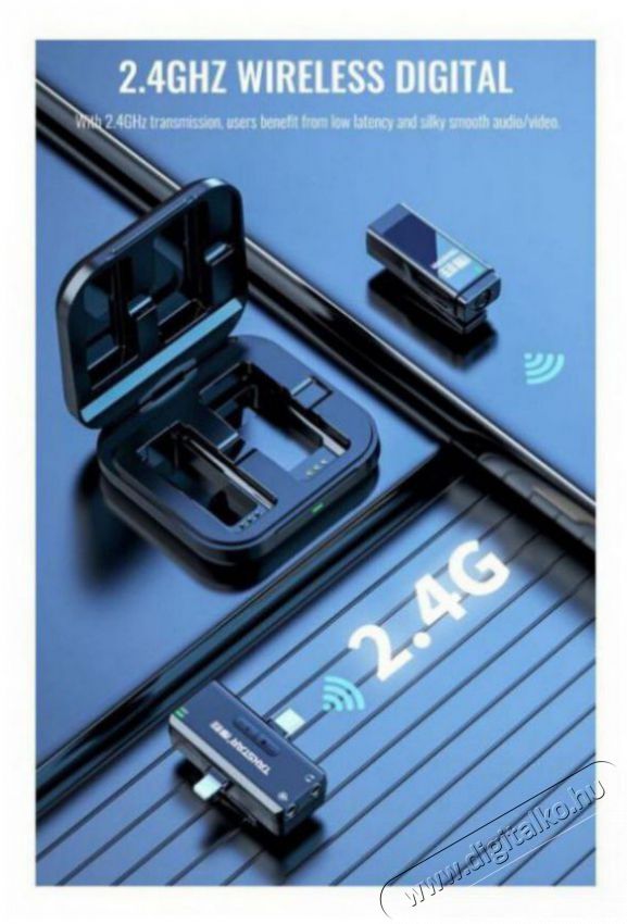 Takstar V4 Dual Wireless Video Microphone (OTG) Fot&oacute;-Vide&oacute; kieg&eacute;sz&iacute;tők - Mikrofon - Fot&oacute;-vide&oacute; mikrofon - 526269