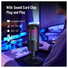 Takstar GX1 Ampligame USB Microphone with RGB Effects Fotó-Videó kiegészítők - Mikrofon - Ének és hangszer mikrofon - 526270