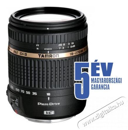 Tamron 18-270mm f/3,5-6,3 (B008 E) AF Di II VC PZD Macro objektív - Canon Fotó-Videó kiegészítők - Objektív - Zoom objektív - 266217