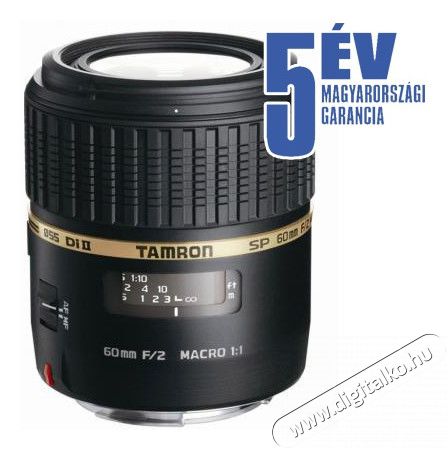 Tamron 60mm f/2,0 (G005 E) SP AF Di II LD (IF) Macro 1:1 objektív - Canon Fotó-Videó kiegészítők - Objektív - Fix fókuszú objektív - 266236