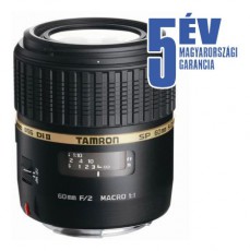 Tamron 60mm f/2,0 (G005 E) SP AF Di II LD (IF) Macro 1:1 objektív - Canon Fotó-Videó kiegészítők - Objektív - Fix fókuszú objektív - 266236