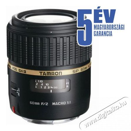 Tamron 60mm f/2,0 (G005 S) SP AF Di II LD (IF) Macro 1:1 objektív - Sony Fotó-Videó kiegészítők - Objektív - Fix fókuszú objektív - 266238