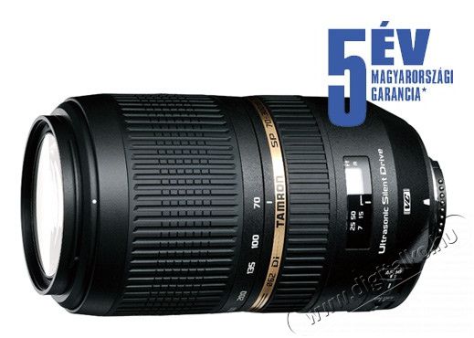 Tamron 70-300mm f/4-5,6 (A005 NII) SP Di VC USD Objektív beépített motorral - Nikon Fotó-Videó kiegészítők - Objektív - Zoom objektív - 266253