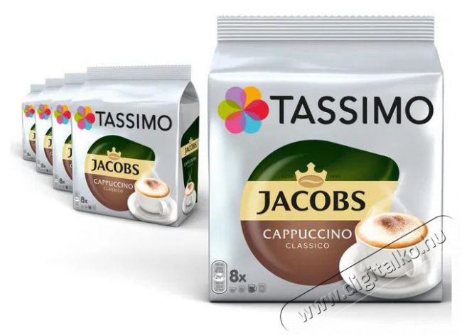 TASSIMO Jacobs Cappuccino KARTON Konyhai termékek - Kávéfőző / kávéörlő / kiegészítő - Kávé kapszula / pod / szemes / őrölt kávé - 503786