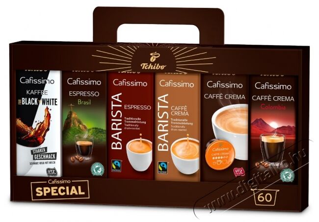 Tchibo Cafissimo kapszulaválogatás 6-féle kávéból Konyhai termékek - Kávéfőző / kávéörlő / kiegészítő - Kávé kapszula / pod / szemes / őrölt kávé - 361911