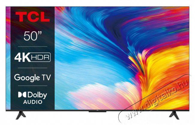 TCL 50P635 UHD Google Smart TV Televíziók - LED televízió - UHD 4K felbontású - 473861