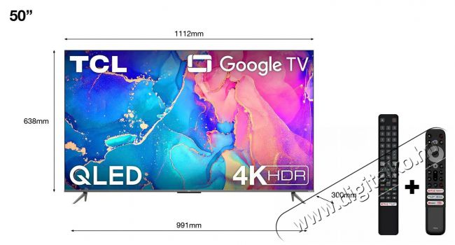 TCL 50C643 UHD QLED SMART TV Televíziók - OLED televízió - UHD 4K felbontású - 474451