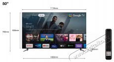 TCL 50C644 QLED, 127 cm, 4K Ultra HD, 50 Hz Televízió Televíziók - LED televízió - UHD 4K felbontású - 494902