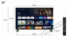 TCL 32S5400A HD ANDROID SMART LED TV Televíziók - LED televízió - 720p HD Ready felbontású - 474550