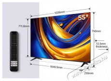 TCL 55P655 Smart LED Televízió, 139 cm, 4K,UHD, HDR, Google TV Televíziók - LED televízió - UHD 4K felbontású - 500702