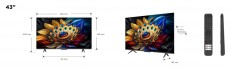 TCL 43C655 QLED Smart Televízió Televíziók - LED televízió - UHD 4K felbontású - 500961