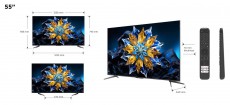 TCL 55C655 Pro QLED Smart Televízió Televíziók - LED televízió - UHD 4K felbontású - 500960