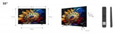 TCL 55C655 QLED Smart Televízió Televíziók - LED televízió - UHD 4K felbontású - 500963