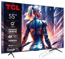 TCL 55T8B QLED Smart Televízió Televíziók - LED televízió - UHD 4K felbontású - 500965