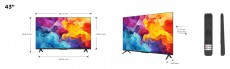 TCL 43P655 UHD Google Smart LED Televízió Televíziók - LED televízió - UHD 4K felbontású - 501376