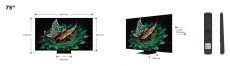 TCL 75C765 UHD Miniled QLED GOOGLE Smart Televízió Televíziók - LED televízió - UHD 4K felbontású - 503130