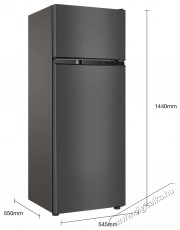 TCL RF207TSE1 Konyhai termékek - Hűtő, fagyasztó (szabadonálló) - Felülfagyasztós kombinált hűtő - 504584