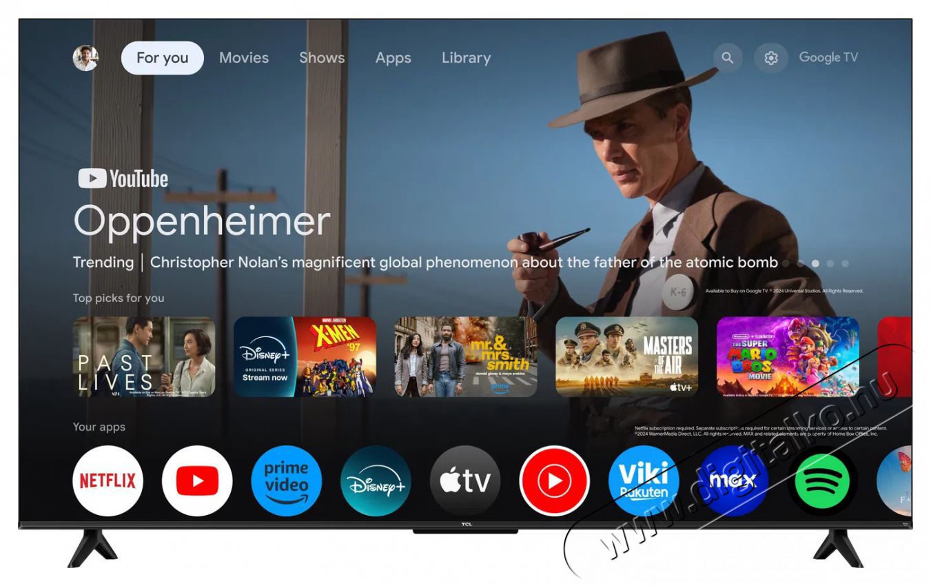 TCL 55  55T69C Telev&iacute;zi&oacute;k - LED telev&iacute;zi&oacute; - UHD 4K felbont&aacute;s&uacute; - 506106