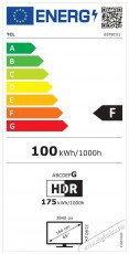 TCL 65  65T8C Televíziók - LED televízió - UHD 4K felbontású - 506100