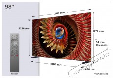 TCL 98  98C8K Telev&iacute;zi&oacute;k - LED telev&iacute;zi&oacute; - UHD 4K felbont&aacute;s&uacute; - 506099