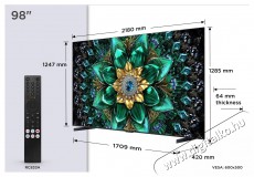 TCL 98  98Q6C Televíziók - LED televízió - UHD 4K felbontású - 506107