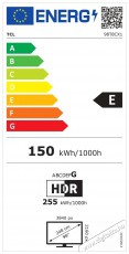 TCL 98  98T8C Televíziók - LED televízió - UHD 4K felbontású - 506102