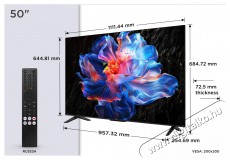 TCL 50  50P6K Televíziók - LED televízió - UHD 4K felbontású - 506093