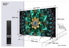 TCL 65  65Q6C Televíziók - LED televízió - UHD 4K felbontású - 506090