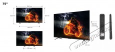 TCL 75  75C71B Televíziók - LED televízió - UHD 4K felbontású - 506087