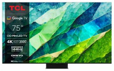 TCL 75C855 UHD MINILED QLED GOOGLE SMART TV Televíziók - LED televízió - UHD 4K felbontású - 511674
