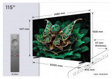 TCL 115C7K Telev&iacute;zi&oacute;k - LED telev&iacute;zi&oacute; - UHD 4K felbont&aacute;s&uacute; - 512475