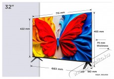 TCL 32S5K Televíziók - LED televízió - 1080p Full HD felbontású - 512454