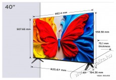 TCL 40S5K Televíziók - LED televízió - 1080p Full HD felbontású - 512436