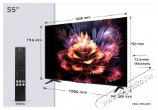 TCL 55V6C Televíziók - LED televízió - UHD 4K felbontású - 512429