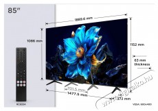 TCL 85P7K Televíziók - LED televízió - UHD 4K felbontású - 512483