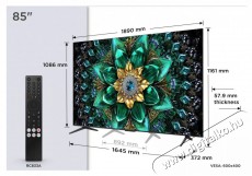 TCL 85Q6C Televíziók - LED televízió - UHD 4K felbontású - 512482