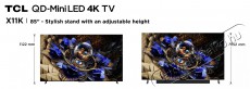 TCL 85X11K Telev&iacute;zi&oacute;k - LED telev&iacute;zi&oacute; - UHD 4K felbont&aacute;s&uacute; - 512477